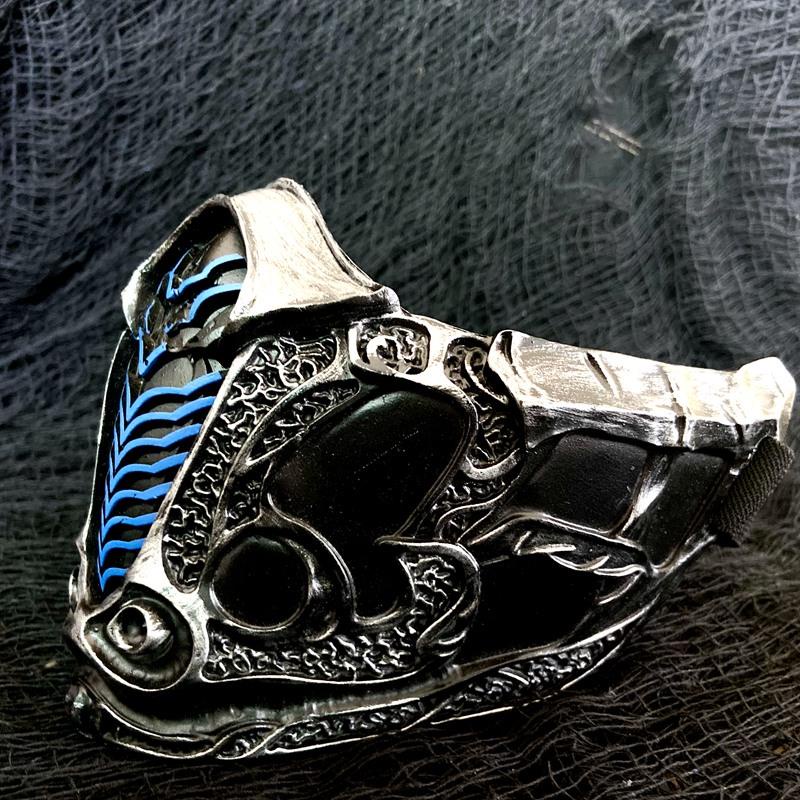 Mặt Nạ Hóa Trang samurai Phong Cách Nhật Bản Cổ Điển