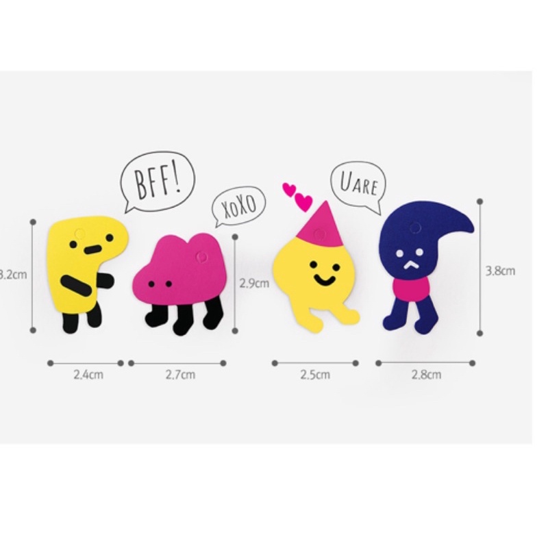 set 20 tag kèm dây động vật gắn túi bánh size 2.4 x 3.2 cm