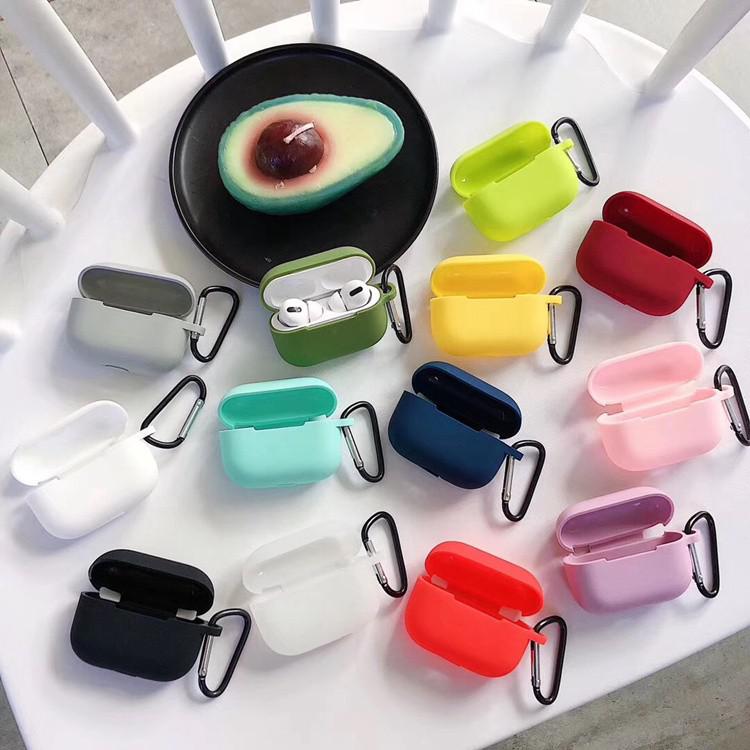 Vỏ bao Silicon AIRPODS PRO (AIRPODS 3) - Kèm Móc Treo, Case Airpods Pro