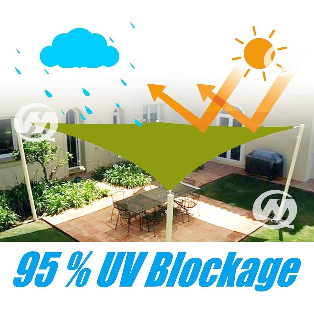 Bạt Che Sân Vườn Chống Nước Tia Cực Tím Hình Vuông 420d 98% Màu Sắc Tươi Sáng