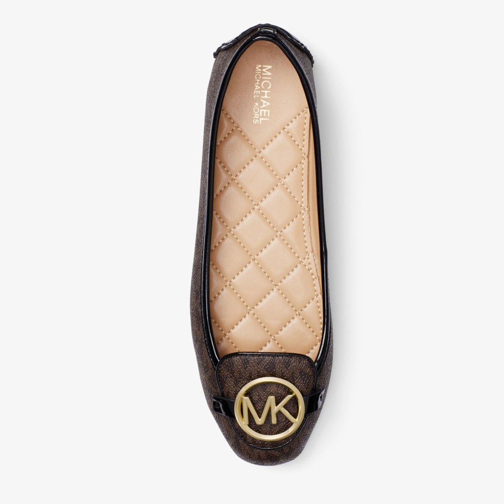 Giày Michael Kors Lillie Brown/Black Logo