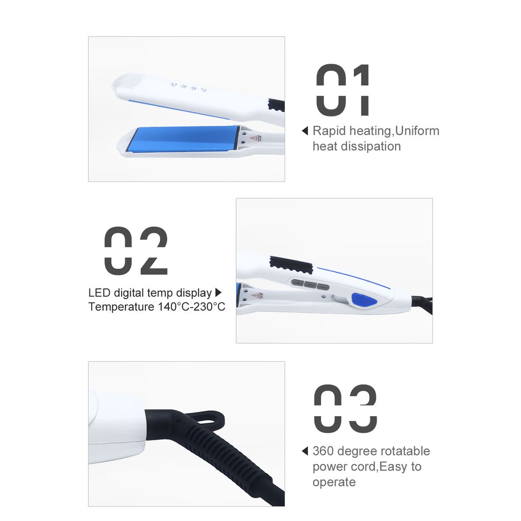 Ubeator Máy Duỗi Tóc Bằng Gốm Chuyên Nghiệp