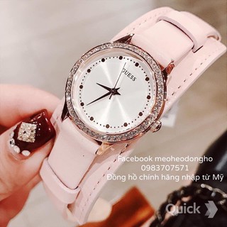 Đồng hồ nữ guess casual pink cuff