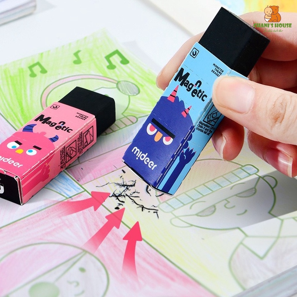 TẨY MIDEER CÓ NAM CHÂM TỪ TÍNH HÚT ĐƯỢC MẢNH VỤN