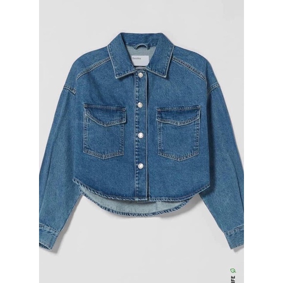 Áo khoác Jean Bershka Chính Hãng