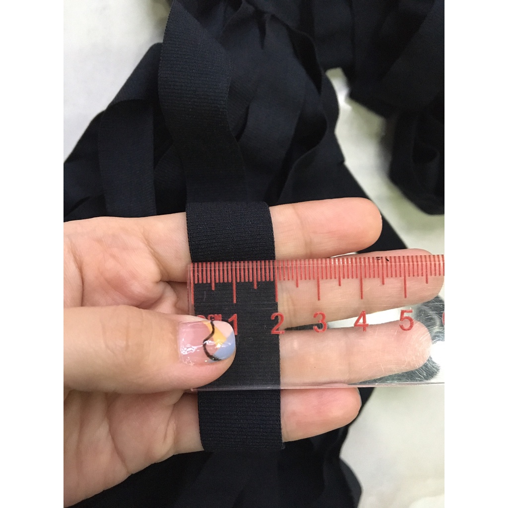 Chun kẹp viền bản trắng và đen 1,5cm và 2cm hàng công ty xuất dư bó 10 mét