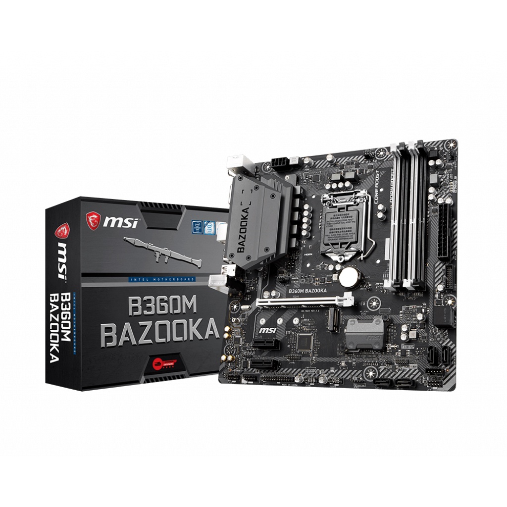 Mainboard MSI B360M BAZOOKA (Chipset Intel B360/ Socket LGA1151/ VGA onboard) - Đã Qua Sử Dụng