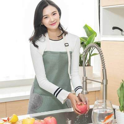 Thời trang có thể lau tay chống thấm nước chống dầu tạp dề món ăn chiên nấu ăn tạo tác Áo khoác gia đình nhà bếp cho ngư