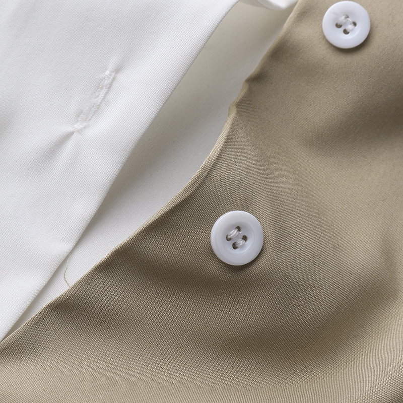 ZANZEA Áo sơ mi nữ cài nút trước thiết kế chắp vá thời trang