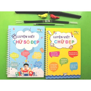 10 bộ vở tập viết mực tự xóa chữ tiếng Việt