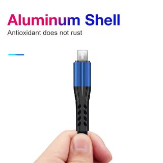 3.5A 1M Weaving Nylon Fast Charging Data Line Micro USB Type-C Lightning USB Cable For Android IOS