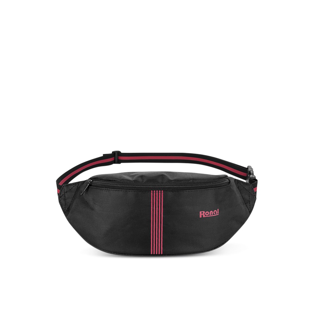 Túi Ronal đeo hông hoặc trước ngực - Đen in đỏ