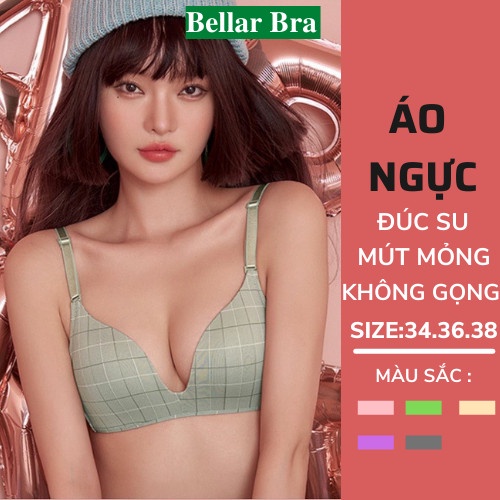 Áo Ngực Nữ Kẻ Caro Mút Mỏng Trẻ Trung Siêu Gợi Cảm - Áo Lót Không Gọng Mặc Siêu Thoải Mái  A125