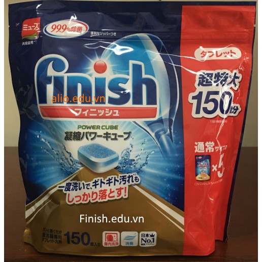Bột Rửa Bát Dạng Viên Finish 150 Viên ( Hàng SX Nhật )