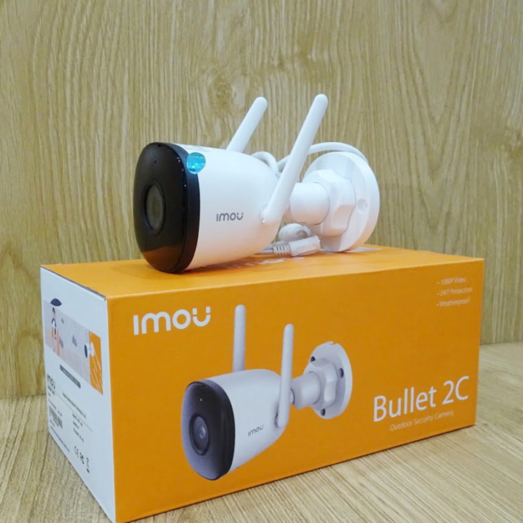 CAMERA IPC WIFI IMOU F22P - NGOÀI TRỜI FULL HD 1080P -Angten đôi và MIMO - Chống nước IP67