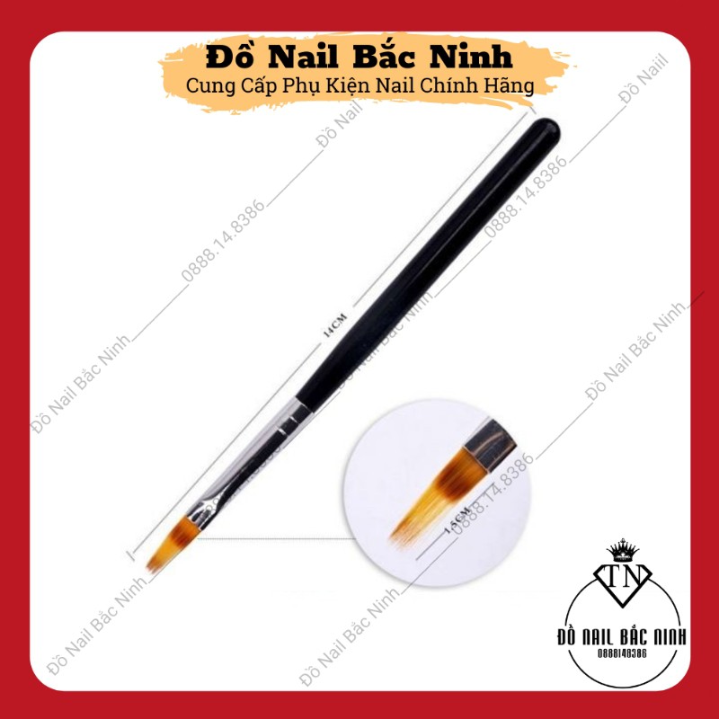 Cọ Ombre Mái Thưa Cán Gỗ Làm Nail