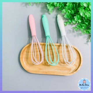 Dụng cụ phới đánh trứng, trộn bột làm bánh silicon nhiều màu sammbaby