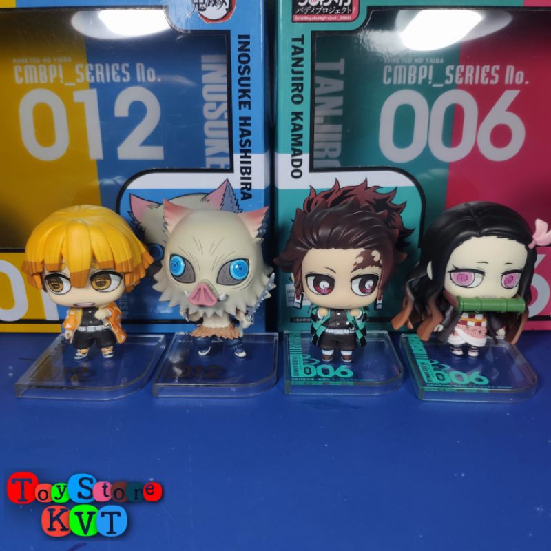 SET 4 MÔ HÌNH NHÂN VẬT KIMETSU NO YAIBA MEGAHOUSE CHIMI MEGA BUDDY SERIES CHÍNH HÃNG