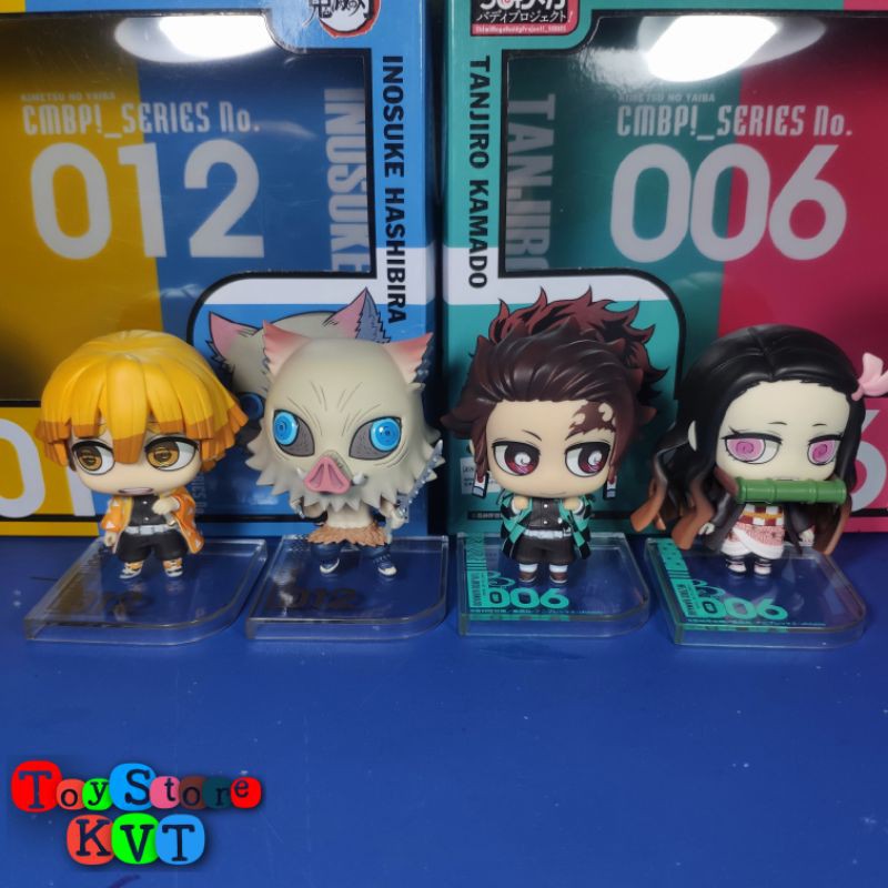 SET 4 MÔ HÌNH NHÂN VẬT KIMETSU NO YAIBA MEGAHOUSE CHIMI MEGA BUDDY SERIES CHÍNH HÃNG