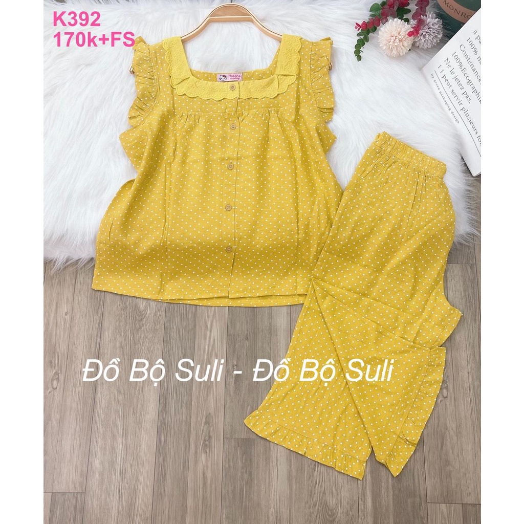 Đồ Bộ Lụa Nhật Lửng Nhiều Kiểu Họa Tiết - Đồ Bộ Suli