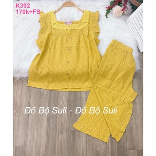 Đồ bộ lụa nhật lửng nhiều kiểu họa tiết - đồ bộ suli