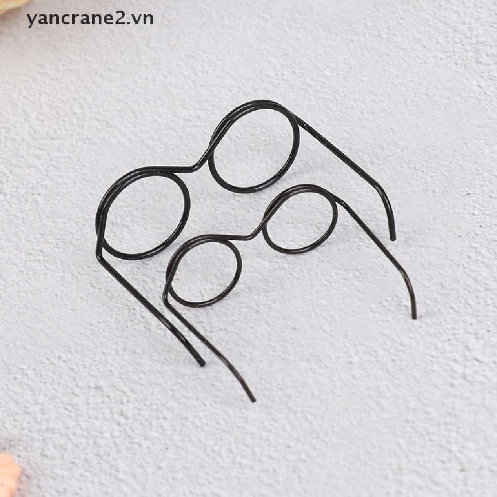 Set 10 Mắt Kính Không Gọng Tròn Thời Trang Cho Búp Bê 30cm yancrane2.vn