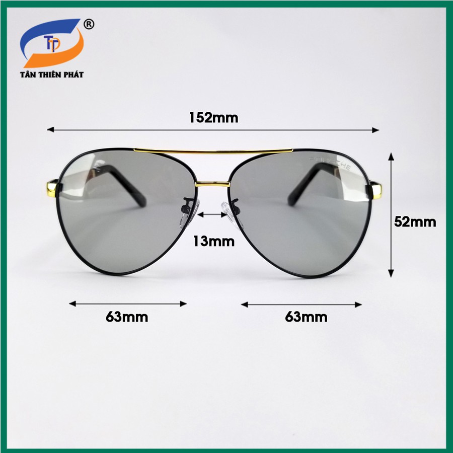 Mắt kính mát nam đổi màu dùng ngày và đêm 8842. Tròng Polarized phân cực chống nắng chống tia UV