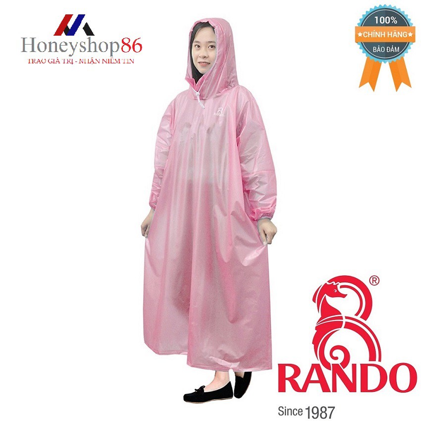 Áo mưa Rando Easy Trum “Trùm cực nhanh, bảo vệ toàn diện” APPC-10 bảo vệ bạn khi di chuyển dưới mưa HONEYSHOP86