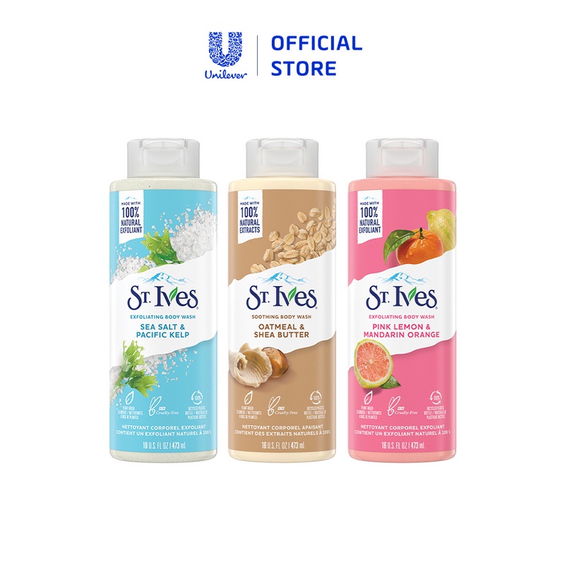 [Mã COSUI5 giảm 8% đơn 150K] Sữa tắm dưỡng da St.Ives 473ml