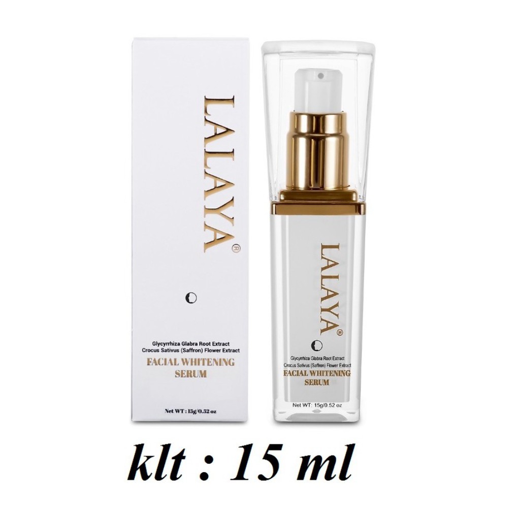 Serum dưỡng trắng da &amp; ngăn ngừa nám tàn nhang, LALAYA FACIAL WHITENING SERUM LLY03B 15ml