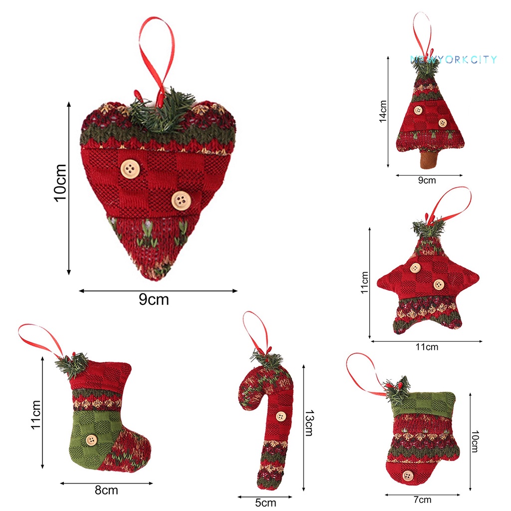 Phụ Kiện Treo Trang Trí Giáng Sinh Bằng Vải Tinh Tế
