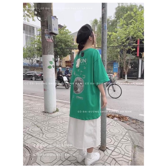 Áo Phông MOON Cổ Tròn Tay Lỡ Dáng Rộng Freesize Nam Nữ Kiểu Dáng Unisex Năng Động Trẻ Trung Basic | BigBuy360 - bigbuy360.vn