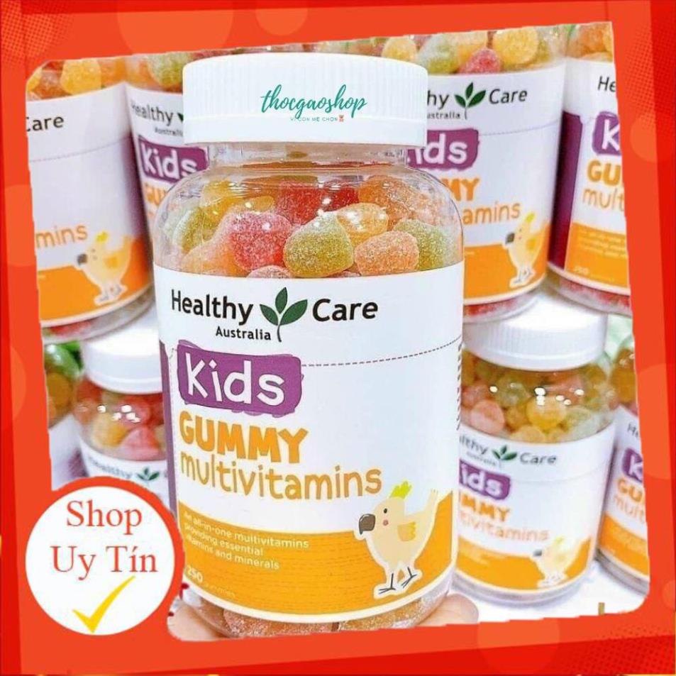 Kẹo dẻo Kids Gummy Multivitamin và Kids Gummy Omega 3 200v chính hãng Healthy Care Úc cung cấp đầy đủ dưỡng chất cho bé