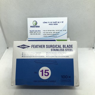Lưỡi dao mổ phẫu thuật Nhật Frather [Hộp 100c]