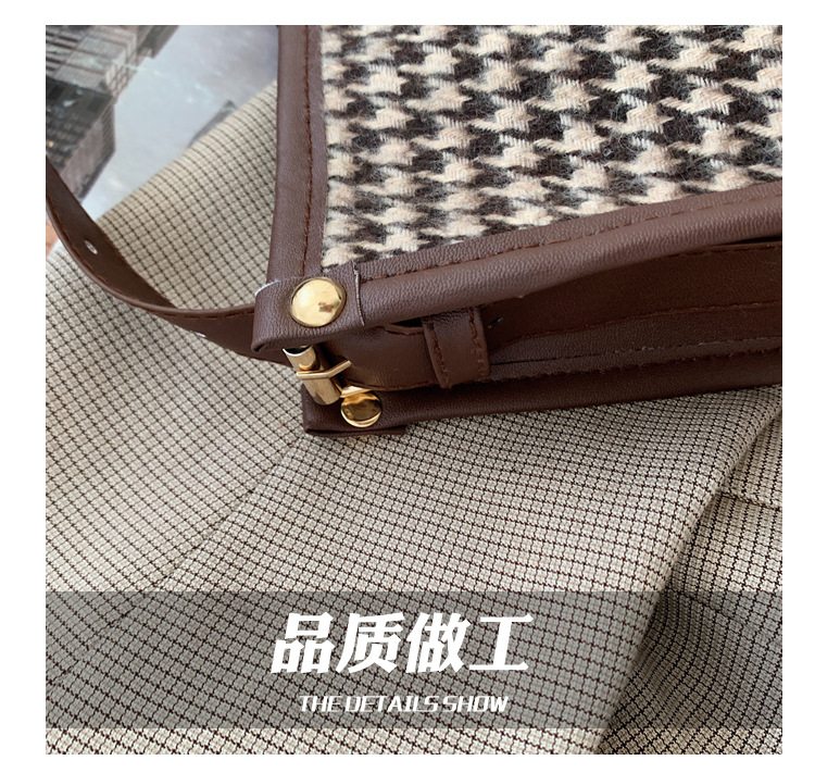 Túi Đeo Vai JASMIN NOIR Bằng Len Dáng Vuông Nhỏ Nhắn Đơn Giản Phong Cách Retro Cho Nữ