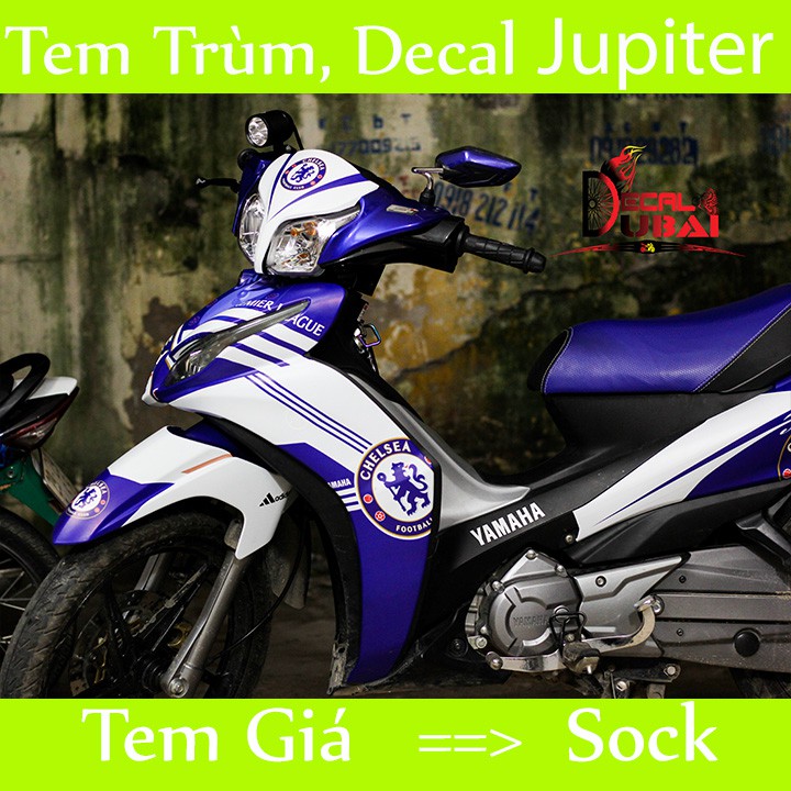 Tem Trùm Jupiter Xanh Trắng ( Mẫu Mới )
