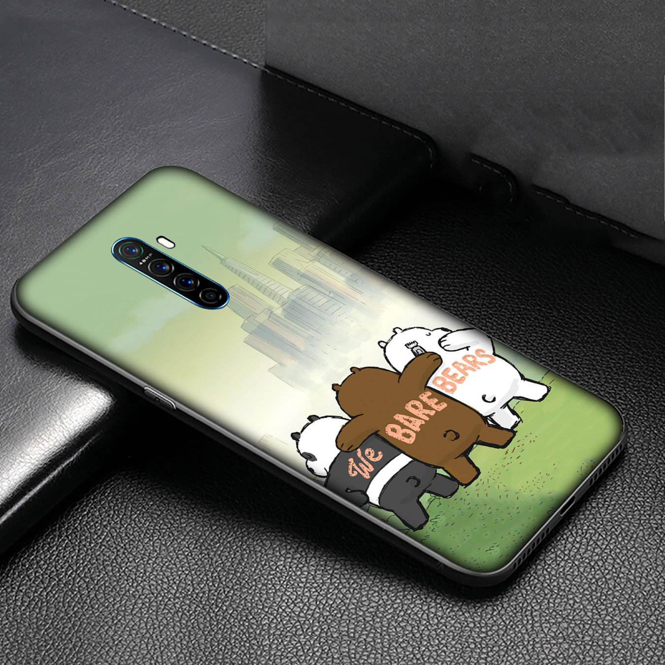 Ốp điện thoại silicon hình We Bare Bear cho Samsung Galaxy Note 20 Ultra Note 10 Plus Lite 8 9 S7 Edge M27