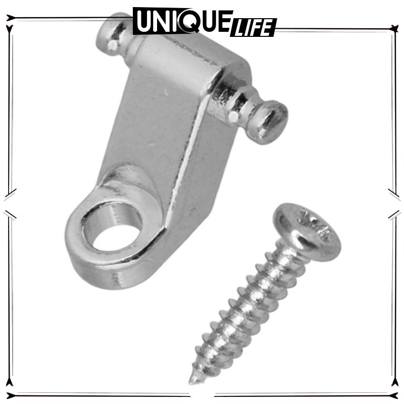 Set 2 Ốc Vít Cố Định Dây Đàn Guitar Điện Màu Bạc Shiwaki4
