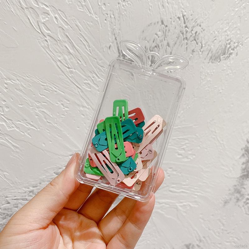 Set 30 kẹp tóc BB hình vuông màu sắc ngọt ngào cho bé gái
