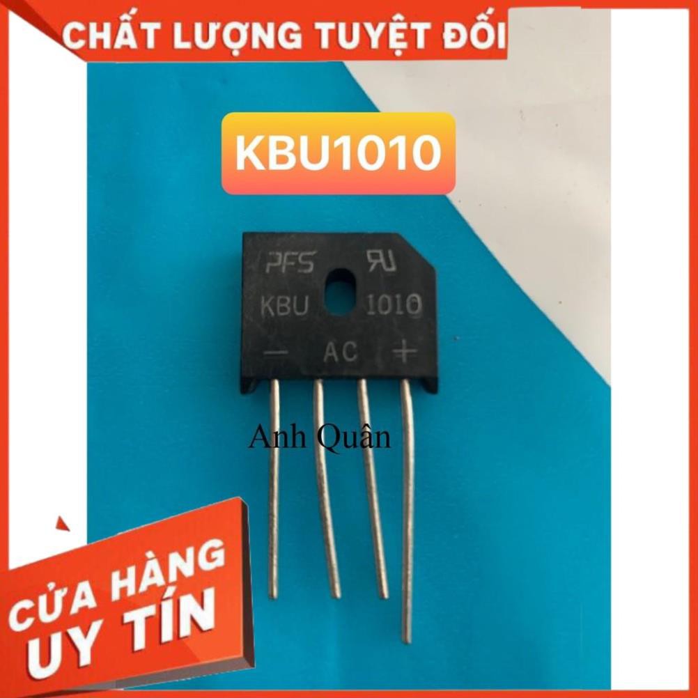 điot cầu nắn dòng 10A (KUB1010) - Diot cầu 1010 ( Số lượng : 5 con )