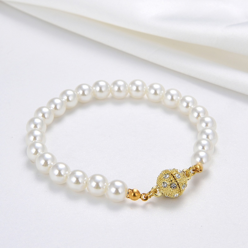 Vòng Đeo Tay Màu Trắng 18cm 7.1inch Phù Dâu Thời Trang Sang Trọng Cho Nữ
