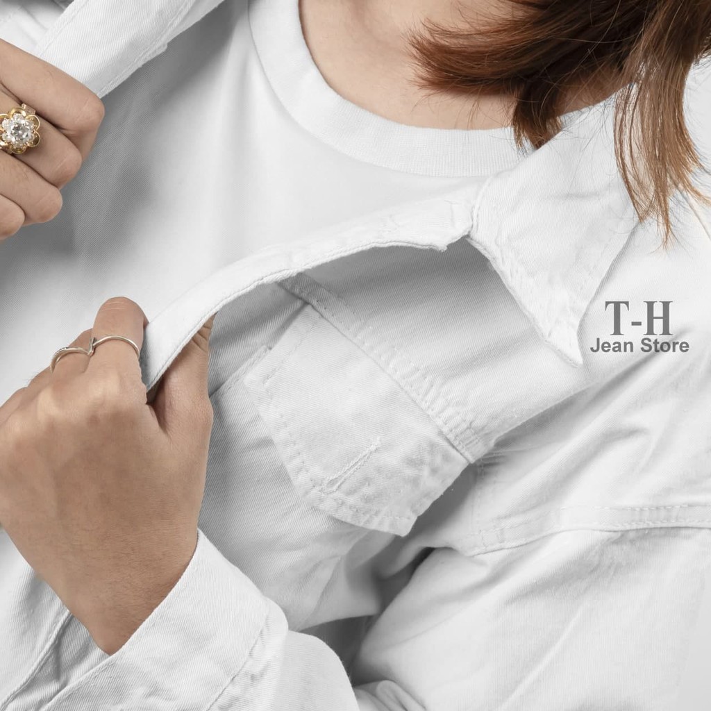 Áo khoác kaki nữ túi hộp TH Sotre nhiều màu cá tính phong cách ulzzang chống nắng | BigBuy360 - bigbuy360.vn