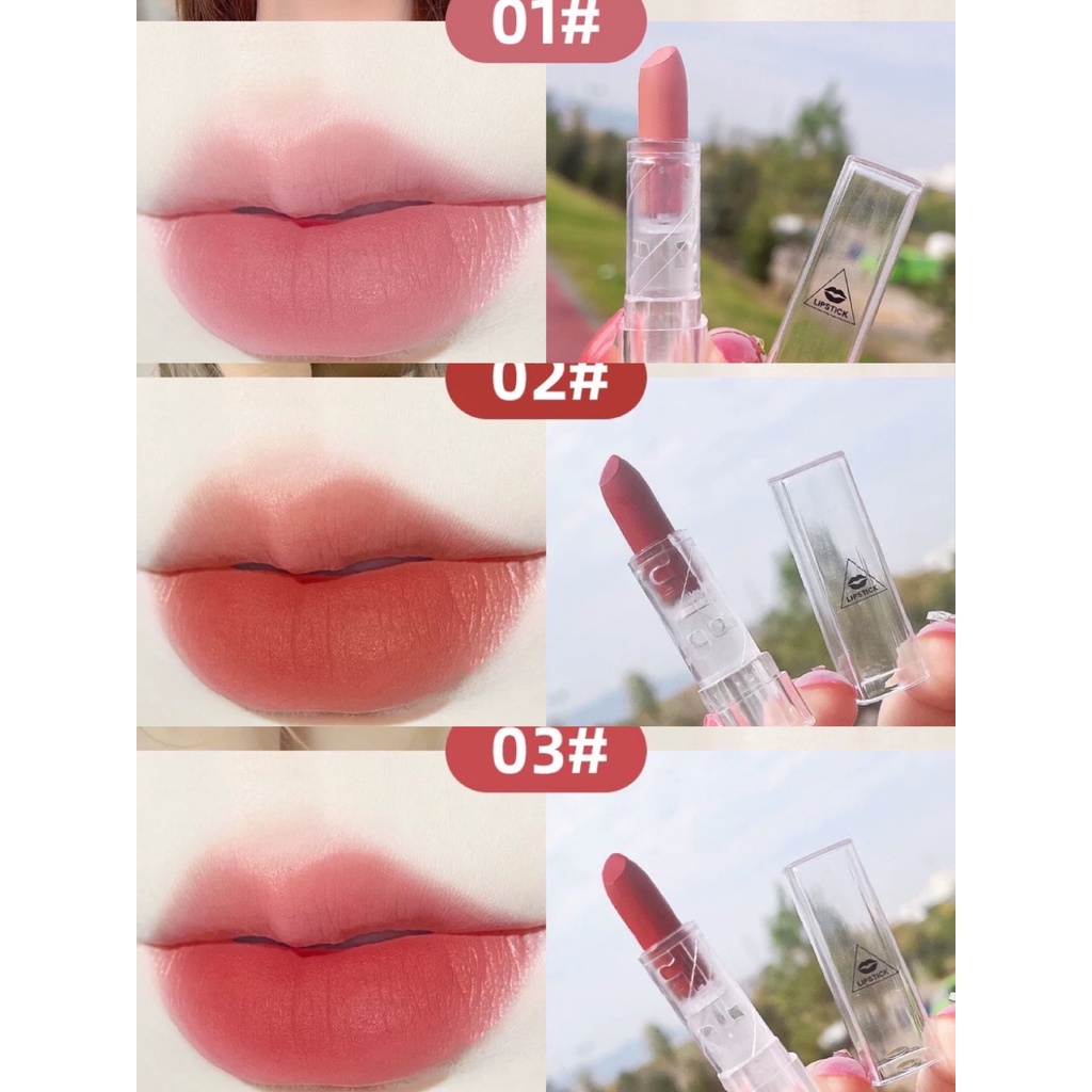 set 3 Son kem lì velvet Teayason fluffy lip glaze