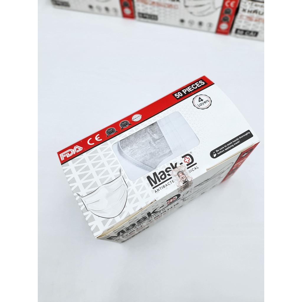 Khẩu trang kháng khuẩn 4 lớp MASK D - 50c/ hộp