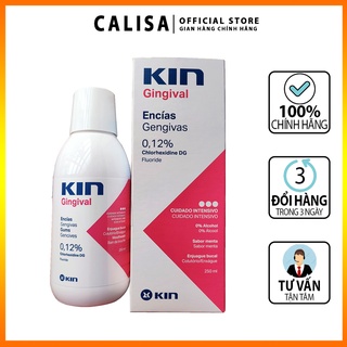 Nước súc miệng Kin Gingival 250ml hỗ trợ trắng răng vệ sinh răng miệng giúp thơm miệng ngừa sâu răng khử hôi miệng