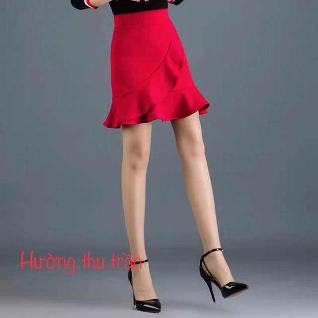 Chân váy đuôi cá trên gối trẻ trung, chân váy công sở trên gối sang chảnh có ảnh thật | BigBuy360 - bigbuy360.vn
