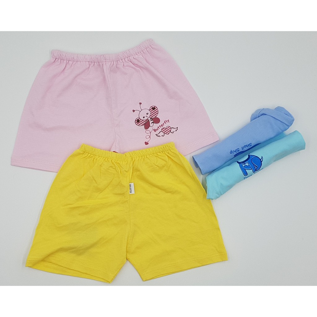 SET 5 quần đùi màu Thái Hà Thịnh 100% cotton mềm, mịn, mát cho bé 0-4 tuổi