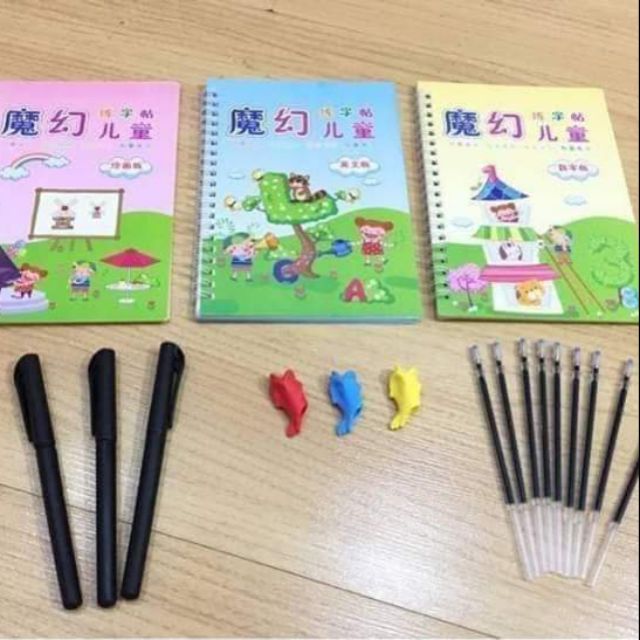 [Set 3 quyển] - Vở Tập Tô Tự Xóa Cho Bé