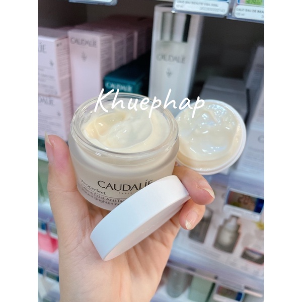 Kem Caudalie Vinoperfect 50ml Ban Ngày: Dưỡng ẩm- trắng da- mờ thâm nám, tàn nhang