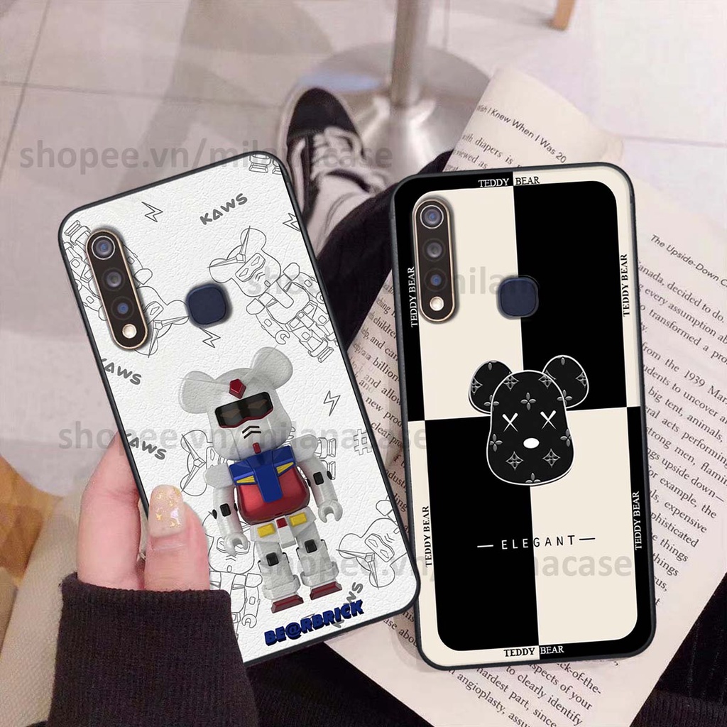 Ốp Vivo Y19 / U3 gấu be@rBrick gấu Teddy Kaws siêu đẹp, phong cách, cá tính